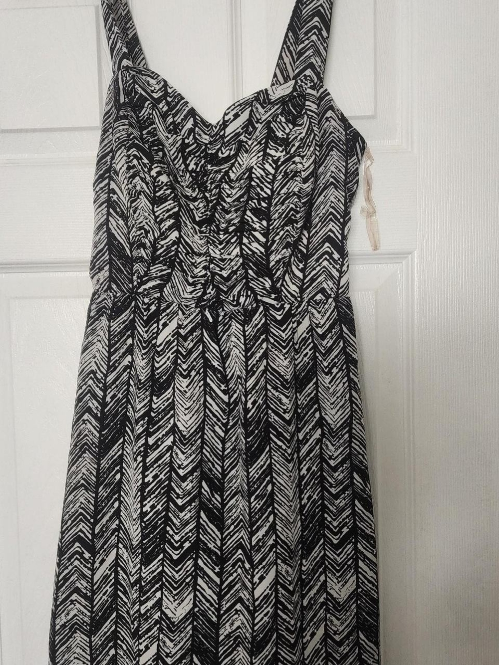 Love Reign Black and White Chevron Dress